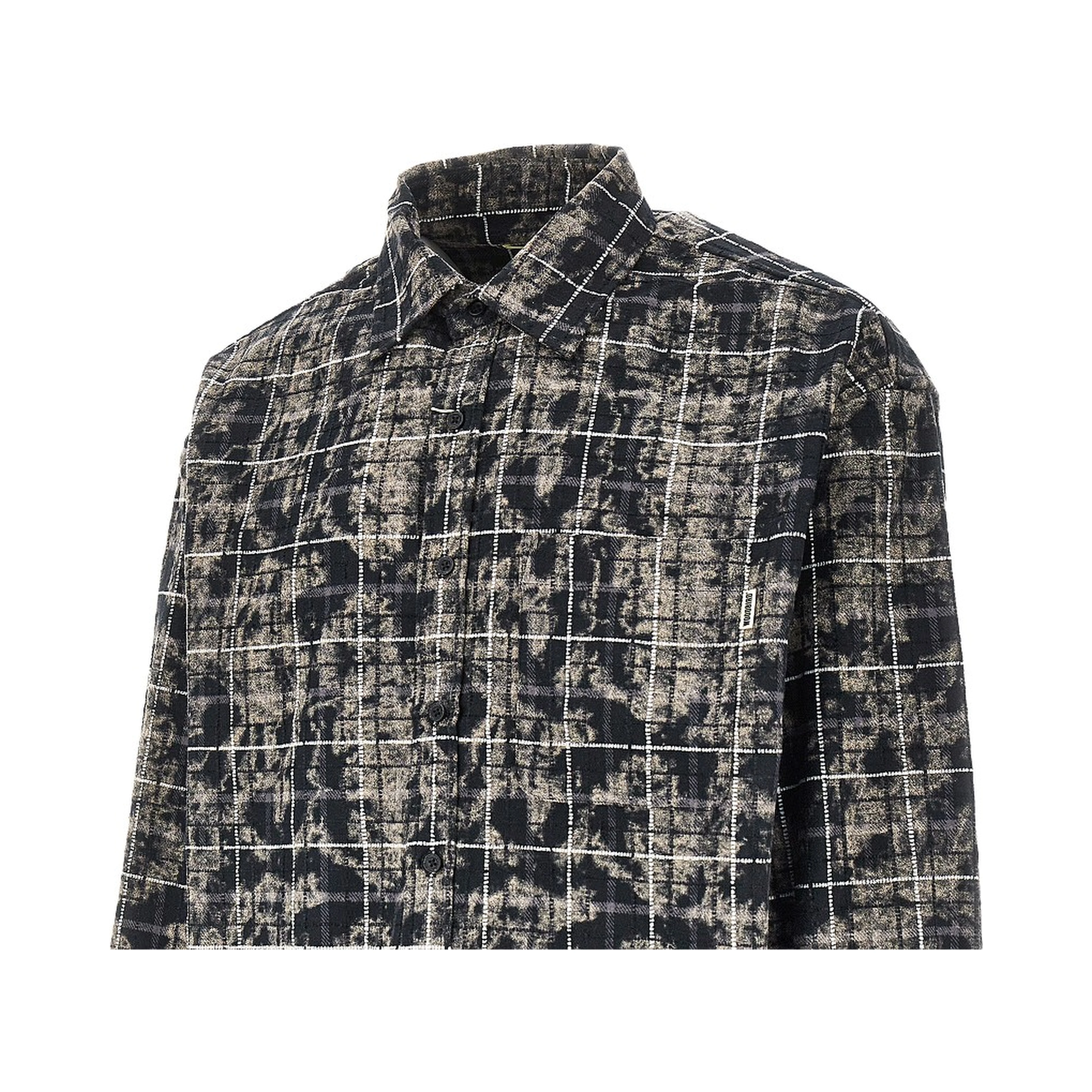 'WBJong Wash' check cotton shirt