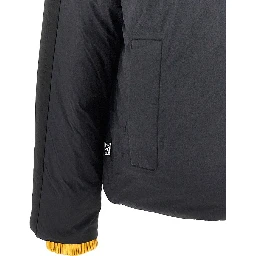 Oversized padded jacket with logoed bands
