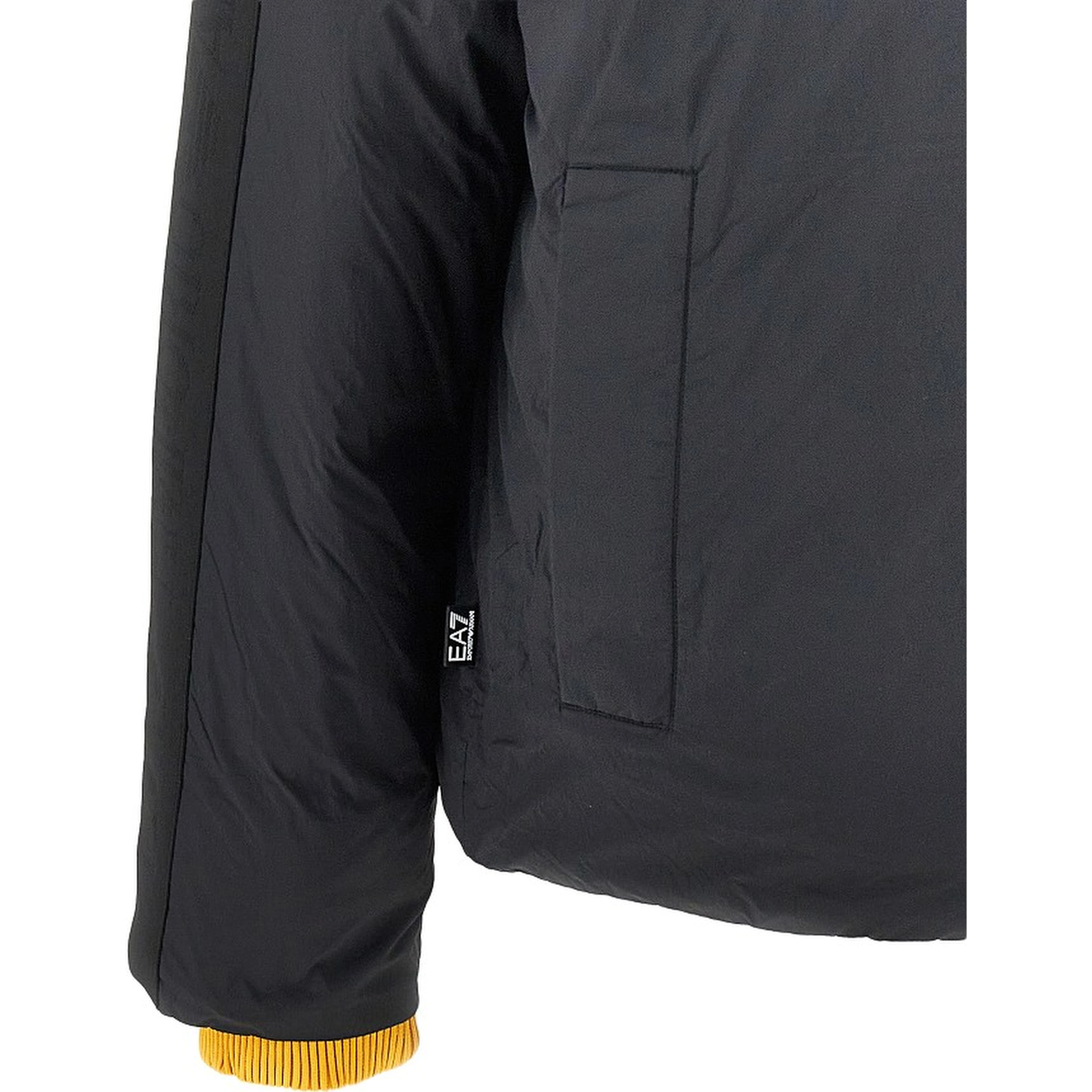 Oversized padded jacket with logoed bands