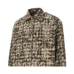 'WBJong Wash' check cotton shirt