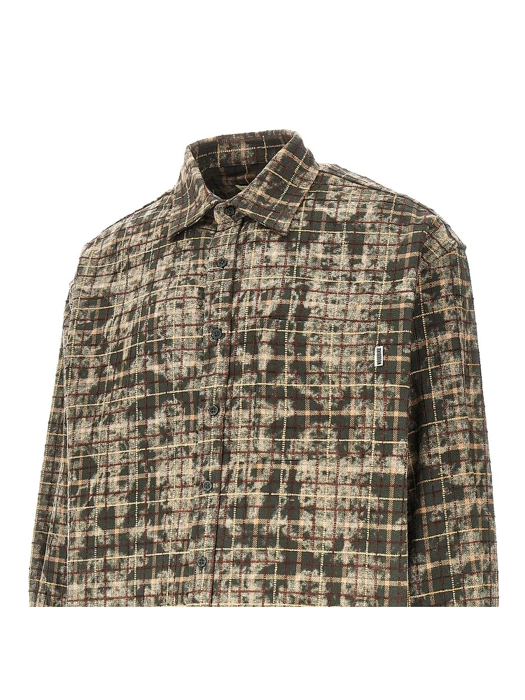 'WBJong Wash' check cotton shirt alternative