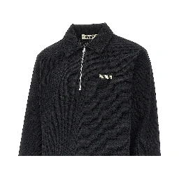'WBHiro' zippered polo shirt