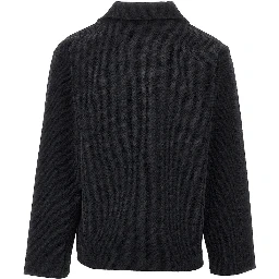 'WBHiro' zippered polo shirt