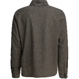 Wool overshirt jacket