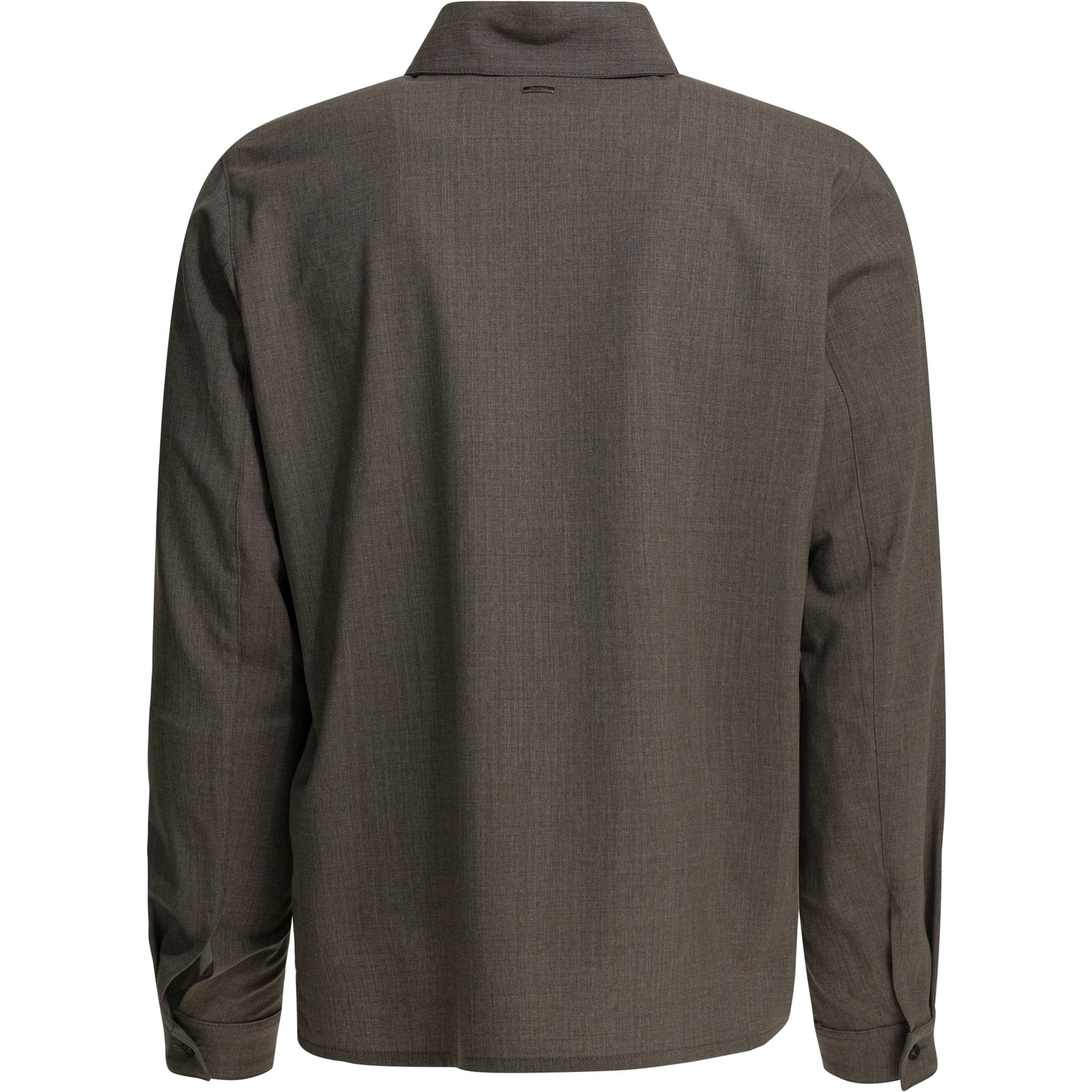 Wool overshirt jacket