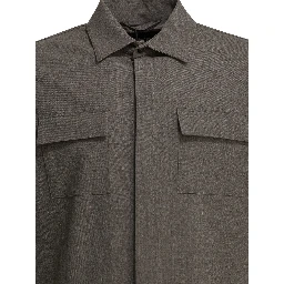 Wool overshirt jacket