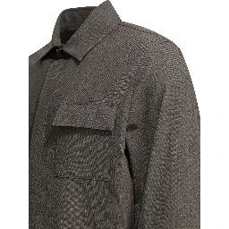 Wool overshirt jacket