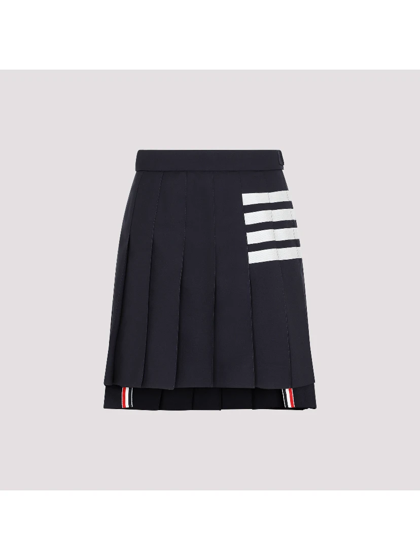 Thom Browne 4-Bar pleated miniskirt