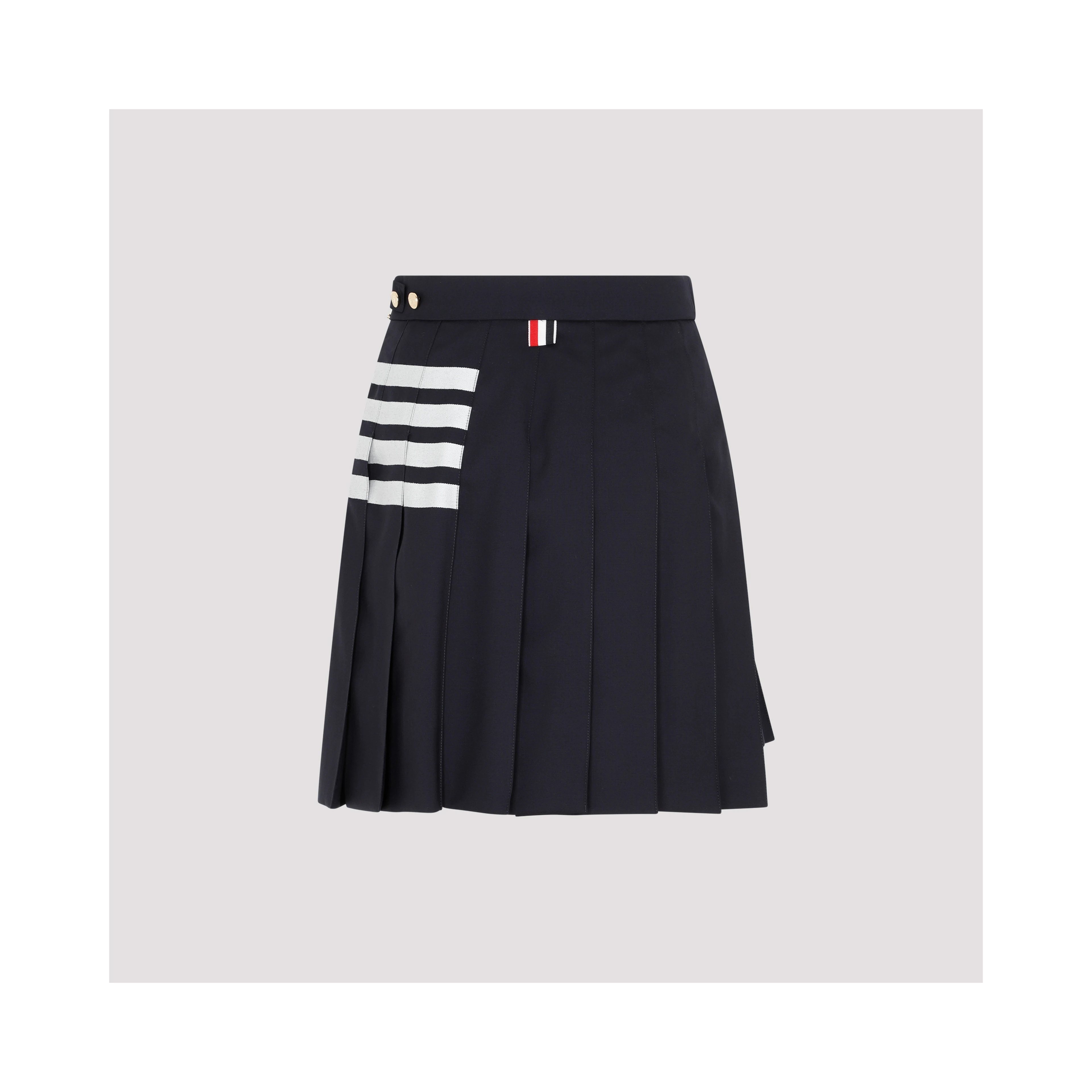 Thom Browne 4-Bar pleated miniskirt