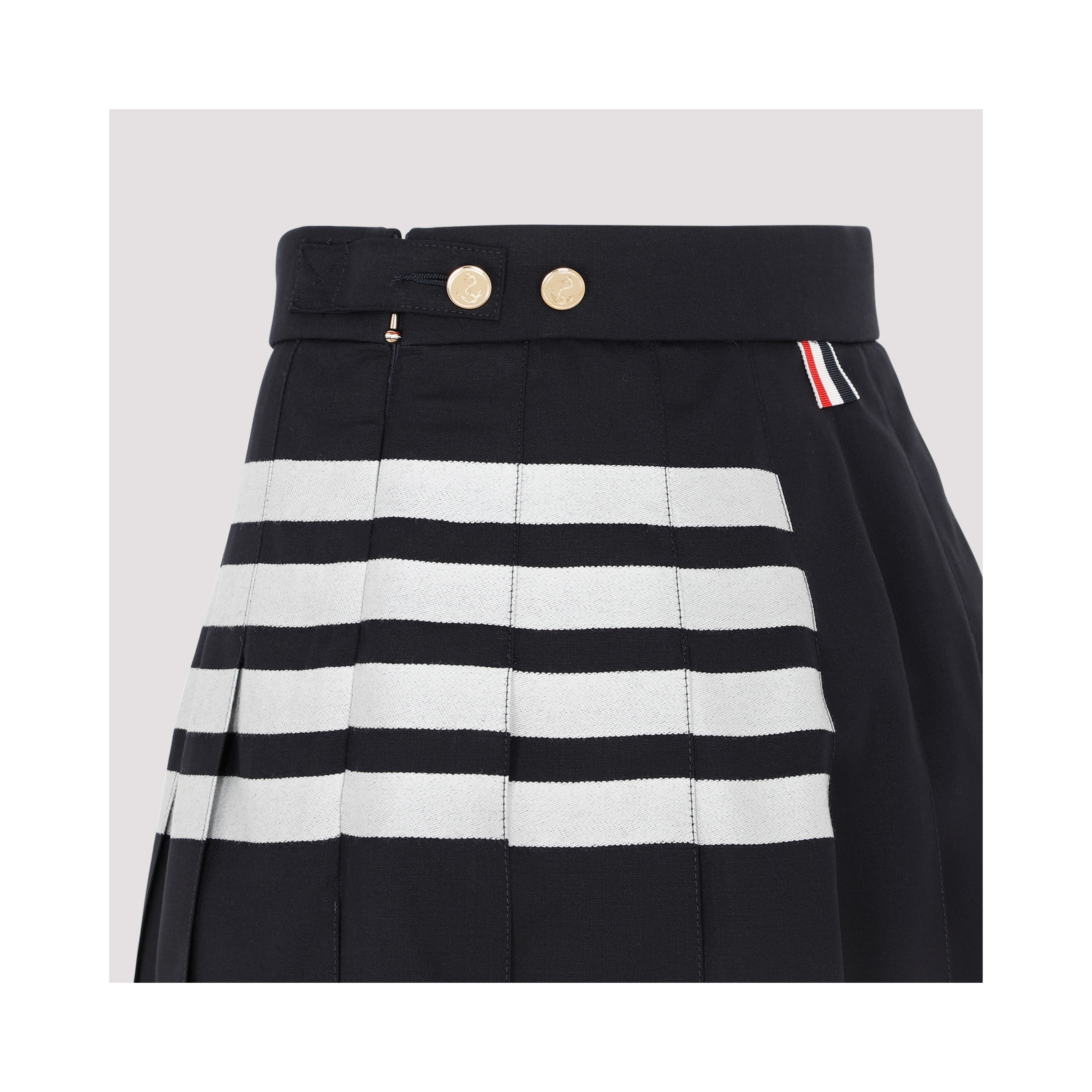 Thom Browne 4-Bar pleated miniskirt