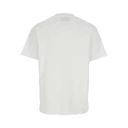 T-Shirt with Ami De Coeur Embroidery on the Front in White Cotton for Men