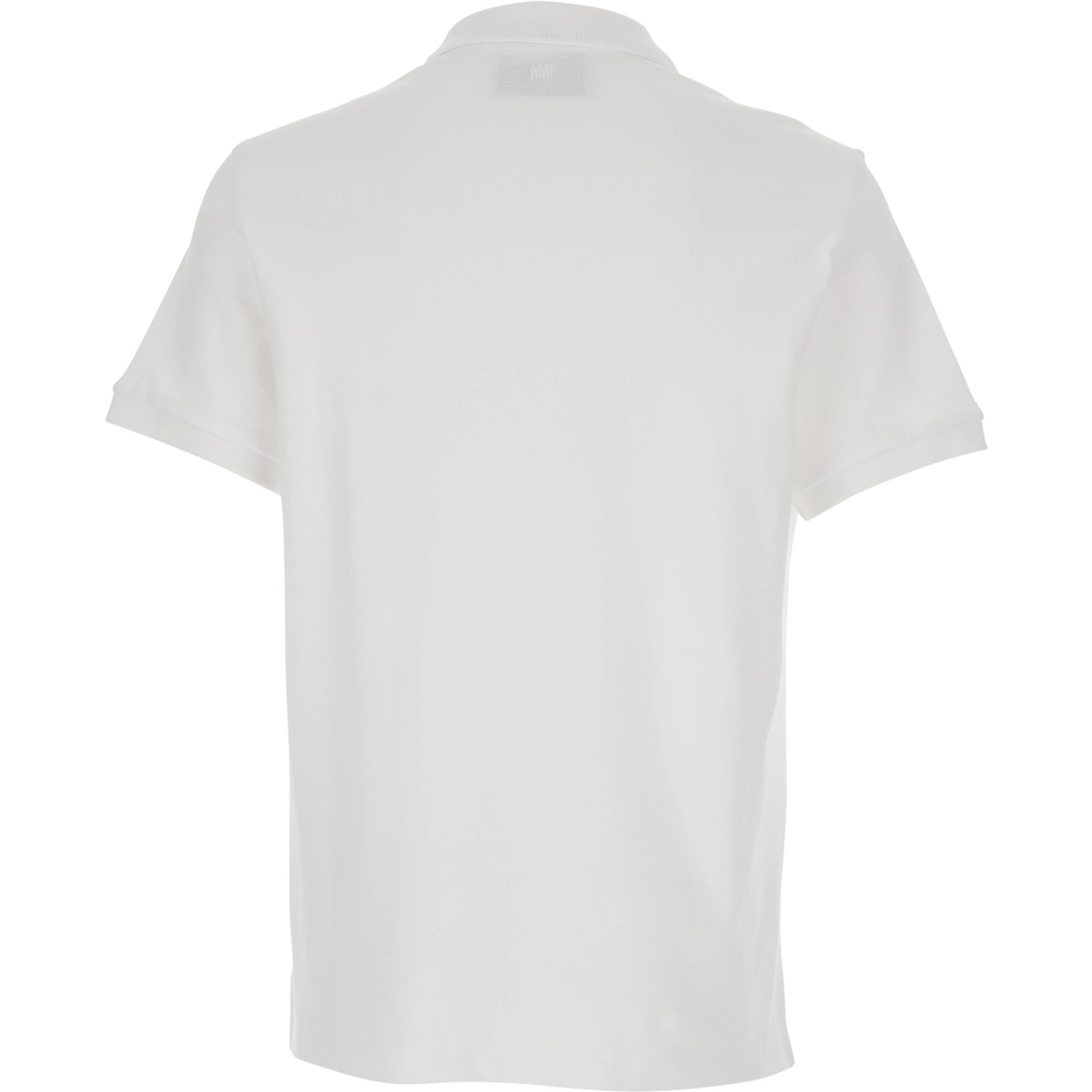 Polo Shirt with ADC Embroidery on the Front and Classic Collar in White for Men