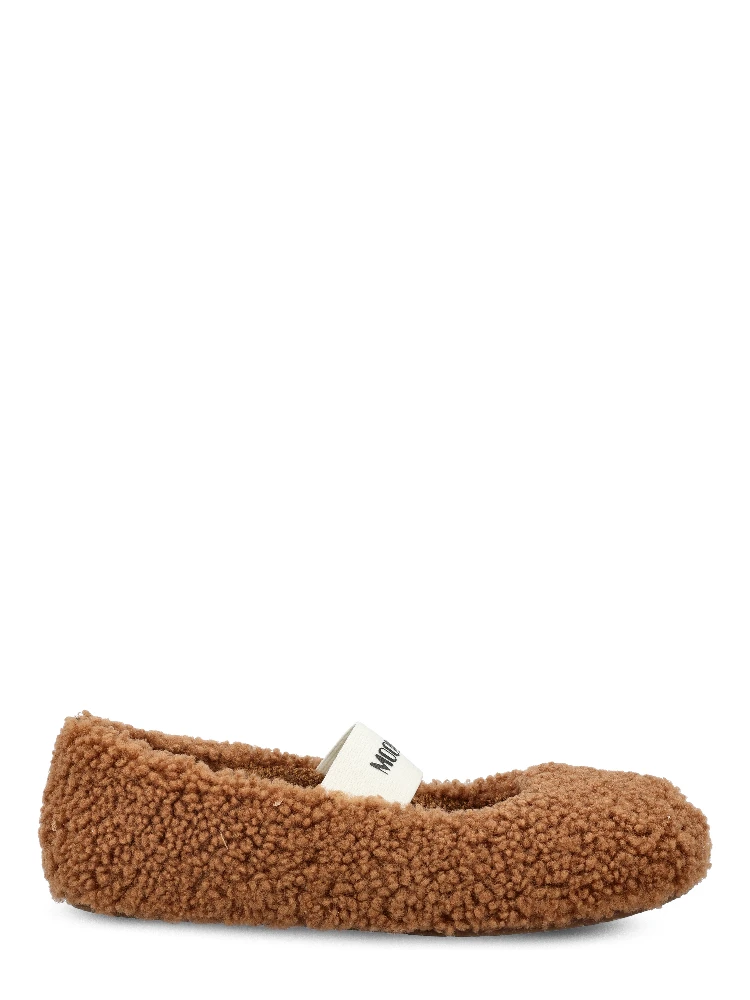 Moon Boot Flat shoes Cognac