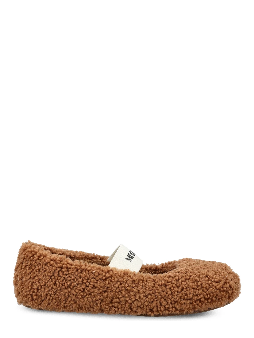 Moon Boot Flat shoes Cognac