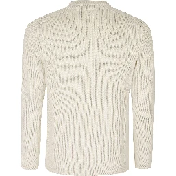 FULL RIB COTTON CREWNECK LENS SWEATER