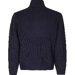 LAMBSWOOL GRS BUTTON LENS SWEATER