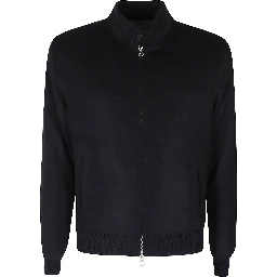 GIUBBOTTO ZIP BORDI MAGLIA LANA CASH