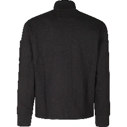 DIAGONAL RAISED FLEECE ZIP LENS SWEATSHIRT