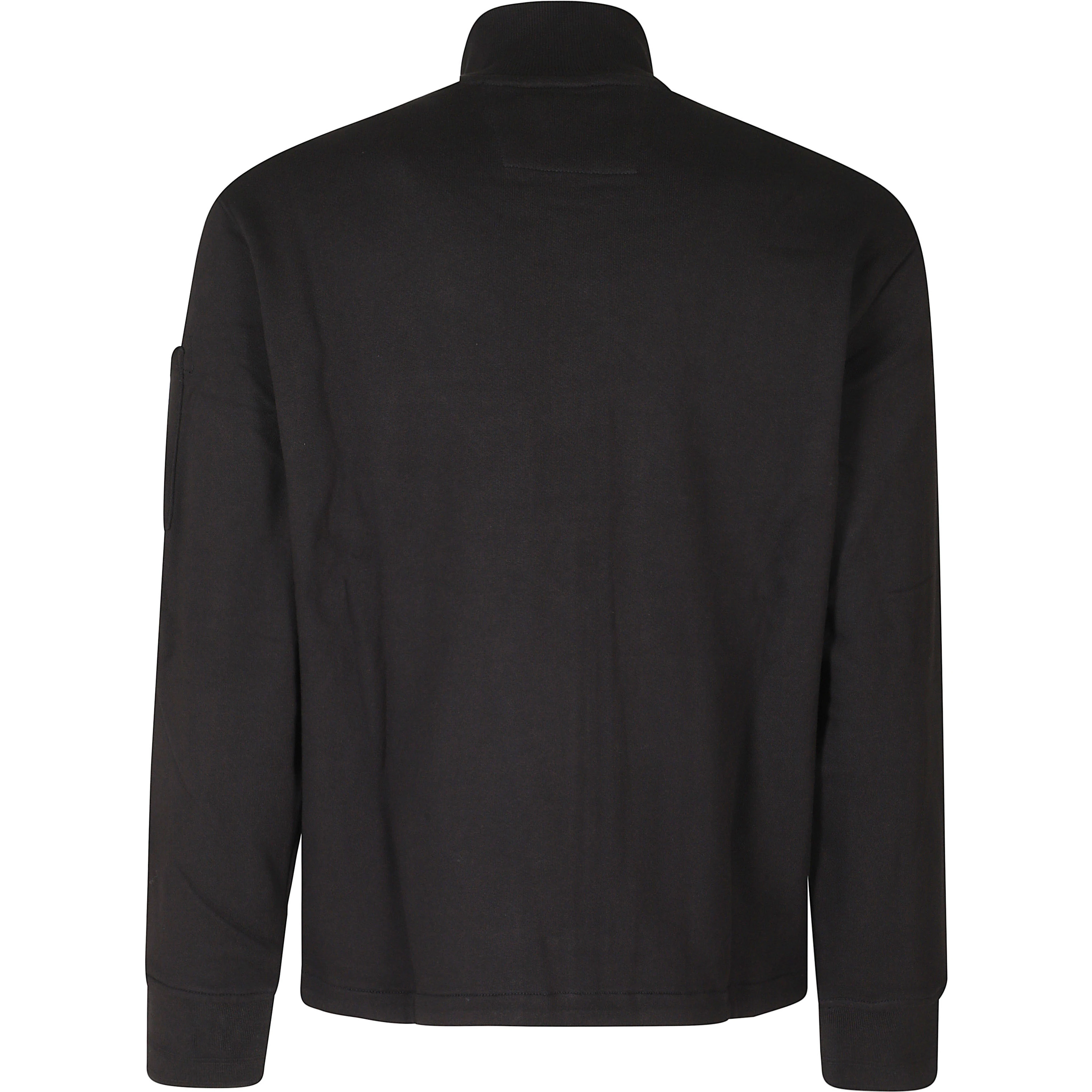 DIAGONAL RAISED FLEECE ZIP LENS SWEATSHIRT