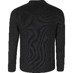 FULL RIB COTTON CREWNECK LENS SWEATER