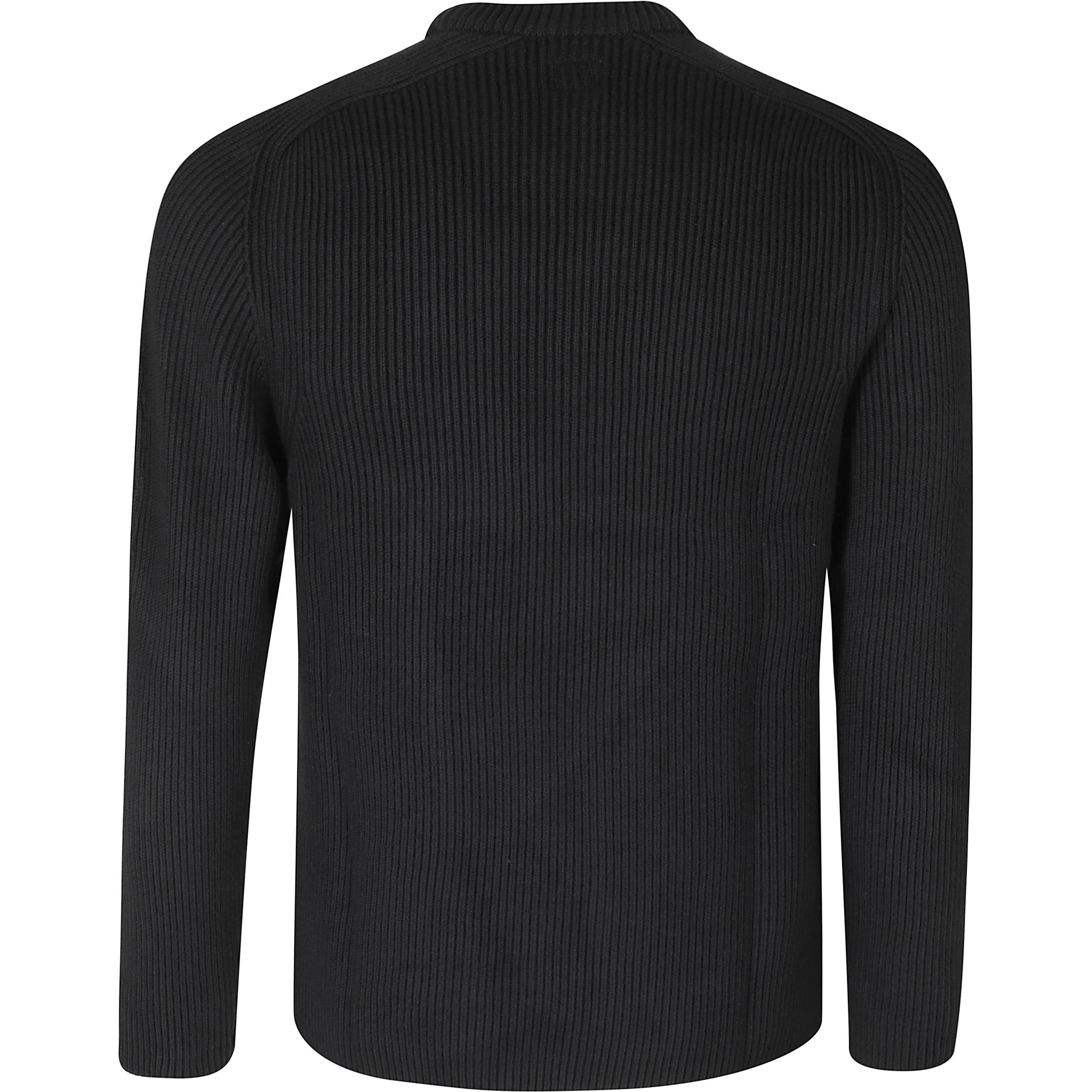 FULL RIB COTTON CREWNECK LENS SWEATER