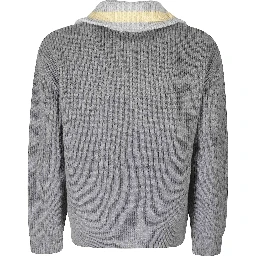 HALF ZIPPED TRUCKER SWEATER