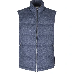 GILET FULL ZIP COLLO IN PIEDI