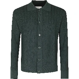 MAGLIA CAMICIA MERINO PUNTO CHEVRON