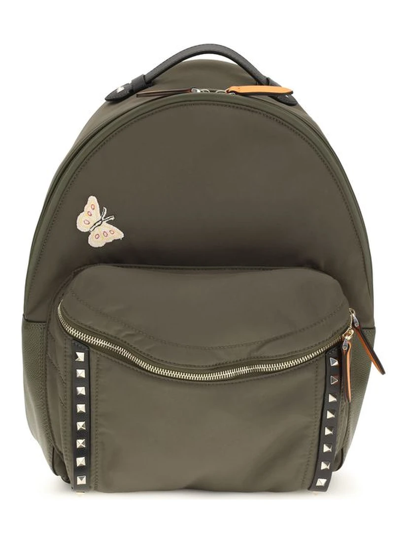 Bicolor Fabric Backpack