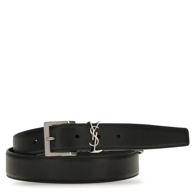Black Calf Leather Bos Taurus Regular Belt