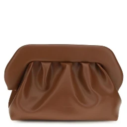 Brown Vegan Leather Clutch Bag