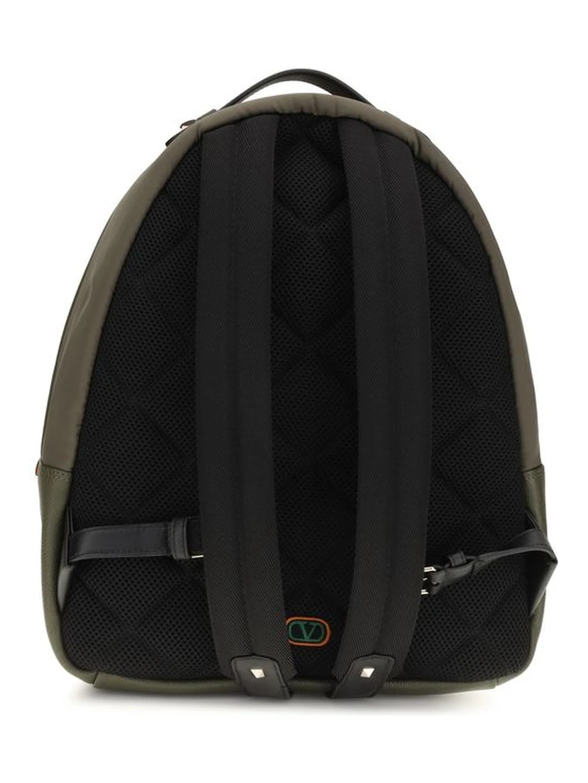 Bicolor Fabric Backpack
