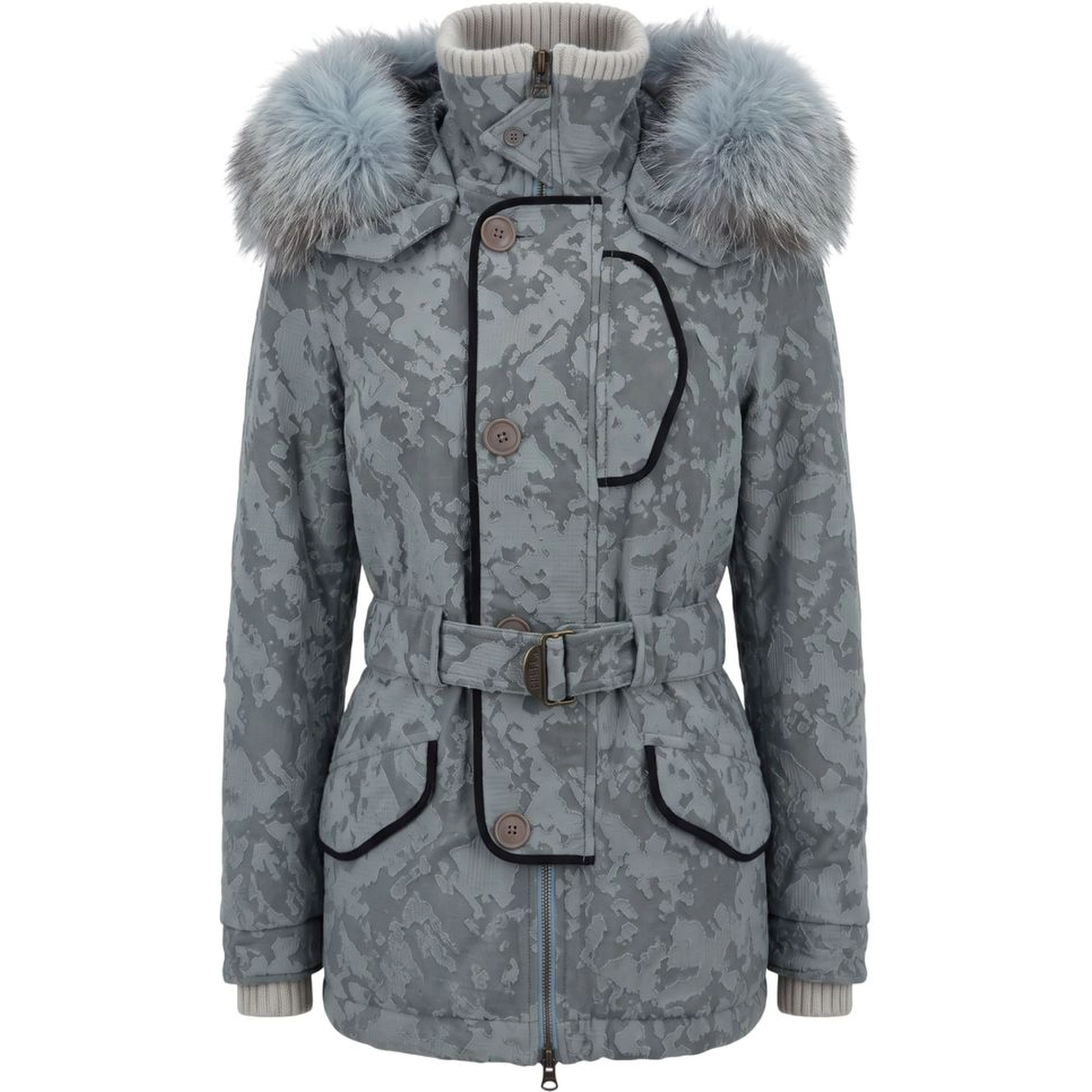 Light Blue Cotton Women's Jacket
