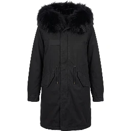 Black Cotton Women Jacket