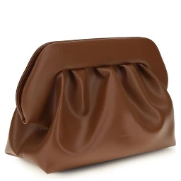 Brown Vegan Leather Clutch Bag