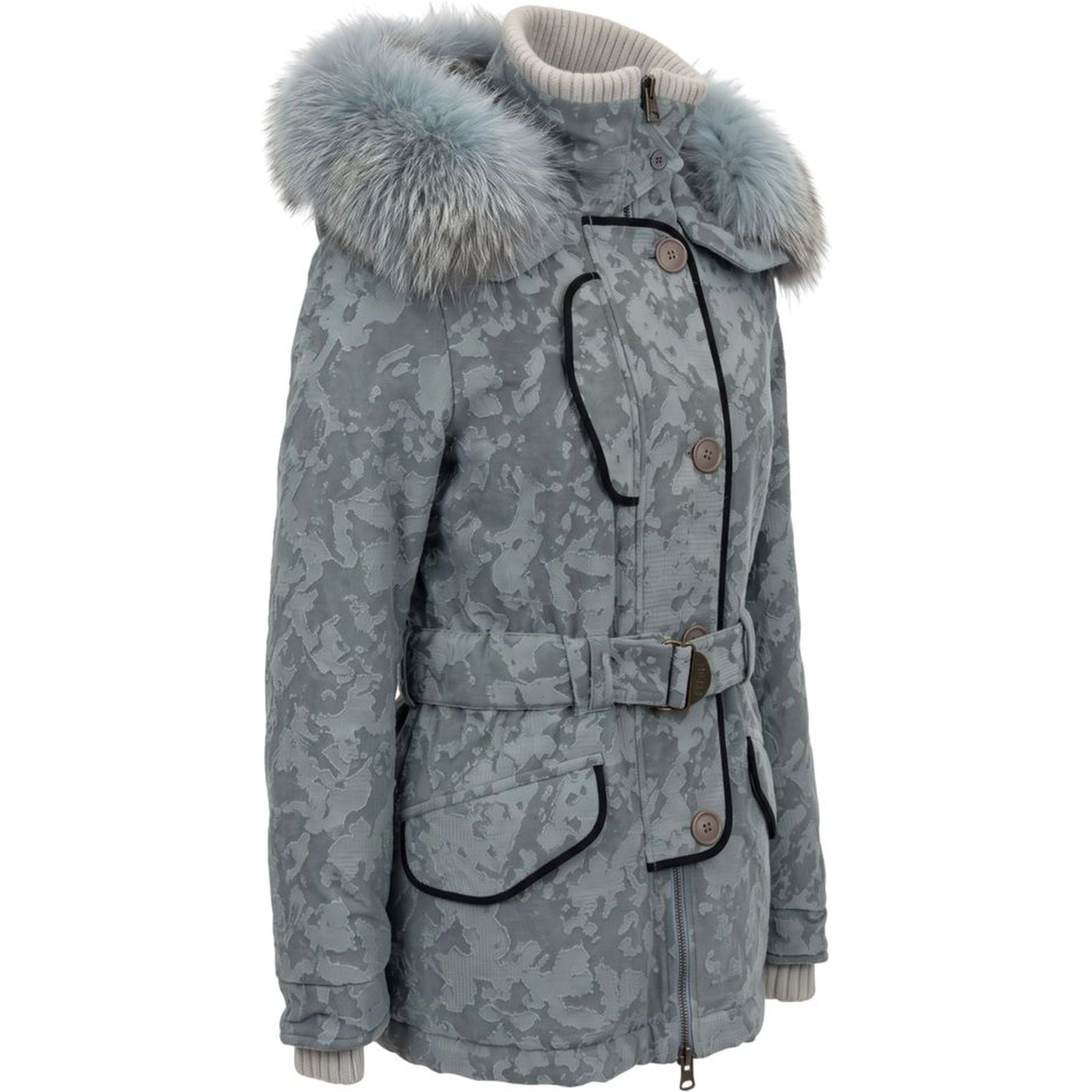 Light Blue Cotton Women's Jacket