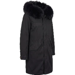 Black Cotton Women Jacket