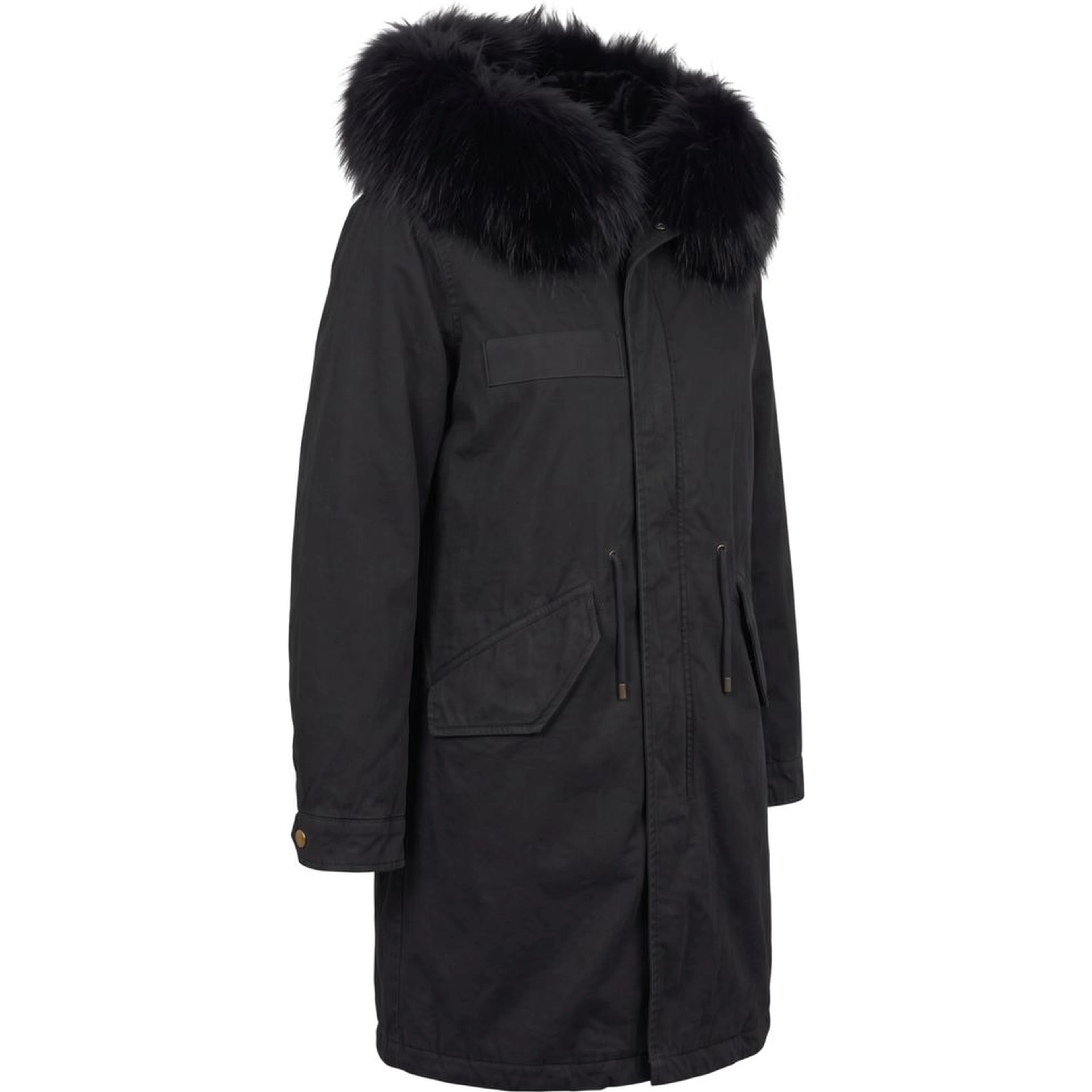 Black Cotton Women Jacket