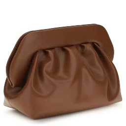 Brown Vegan Leather Clutch Bag