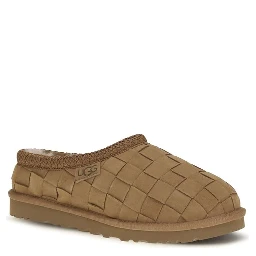 Beige Suede Leather Mules