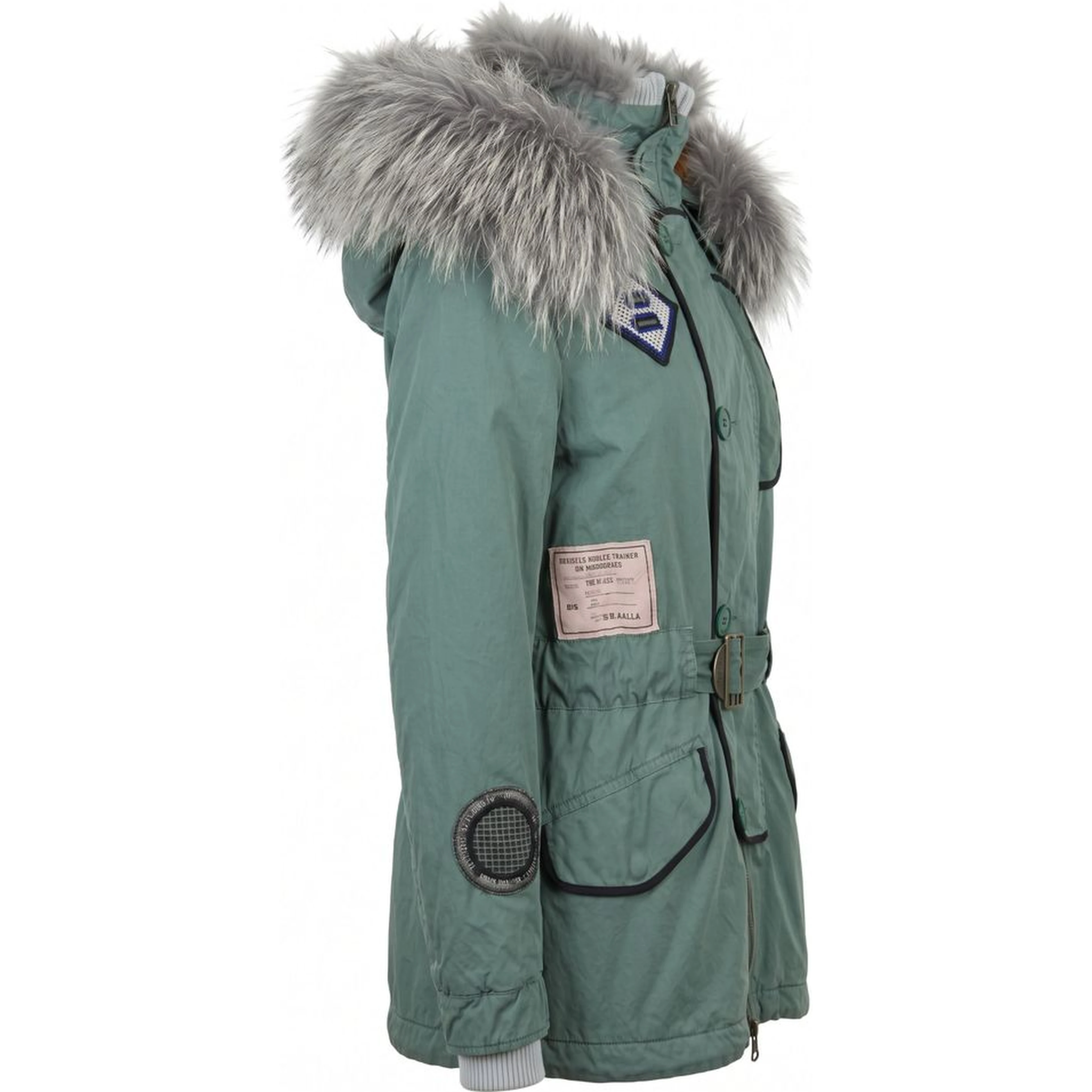 Green Cotton Women's Jacket