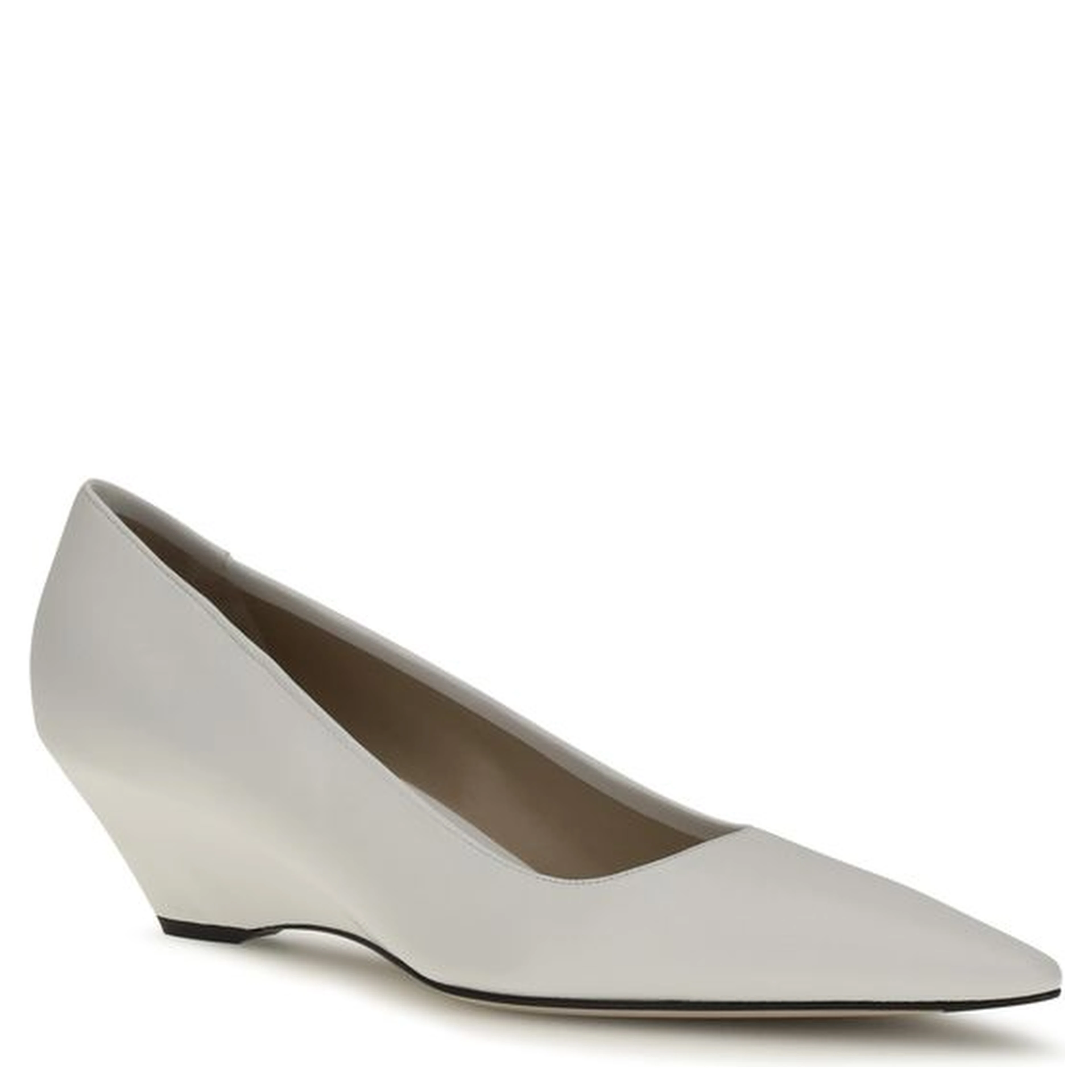 White Lamb Ovis Aries Platform Pumps