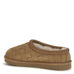 Beige Suede Leather Mules