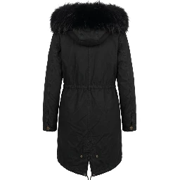 Black Cotton Women Jacket