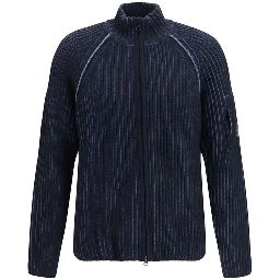 Blue Polyamide Cardigan