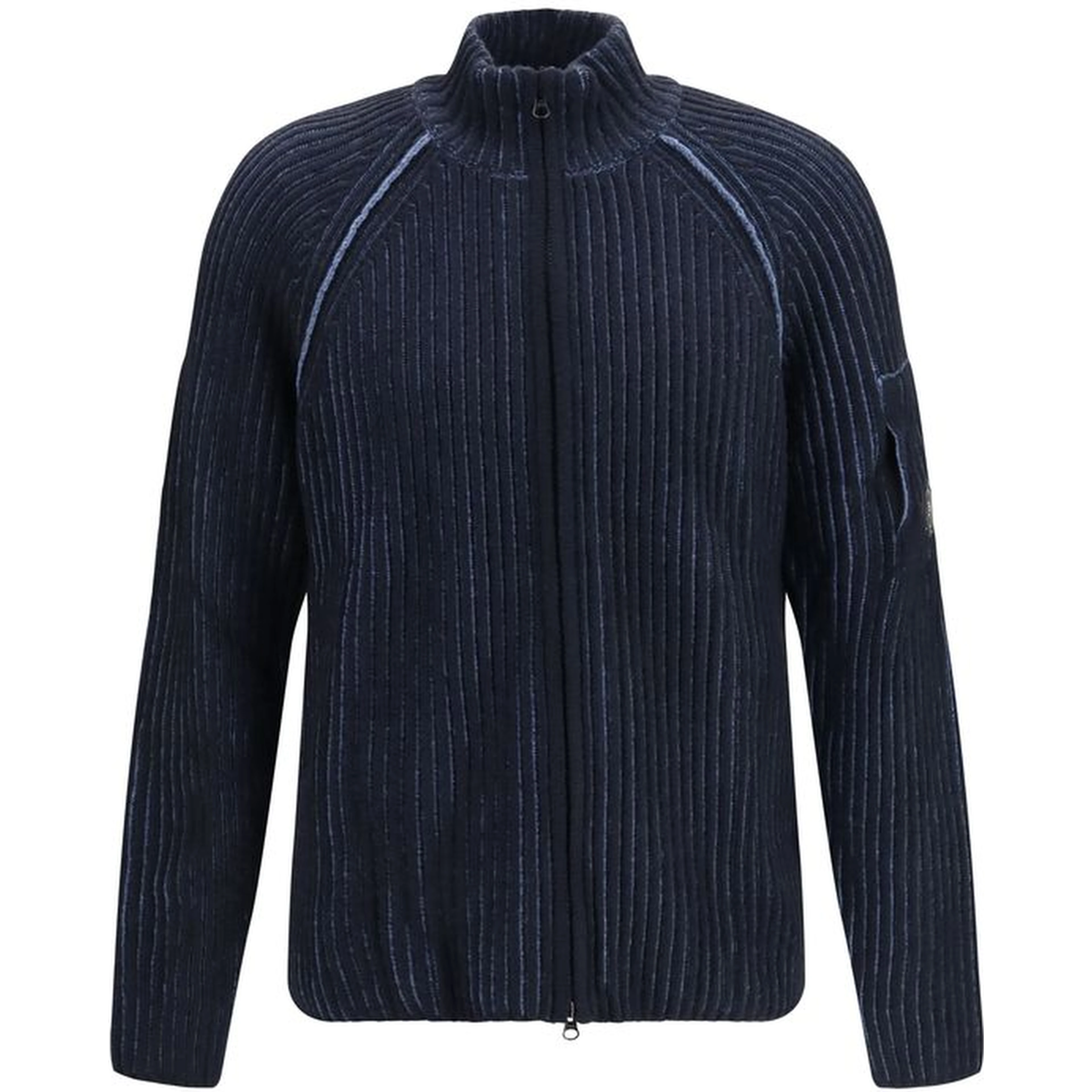 Blue Polyamide Cardigan