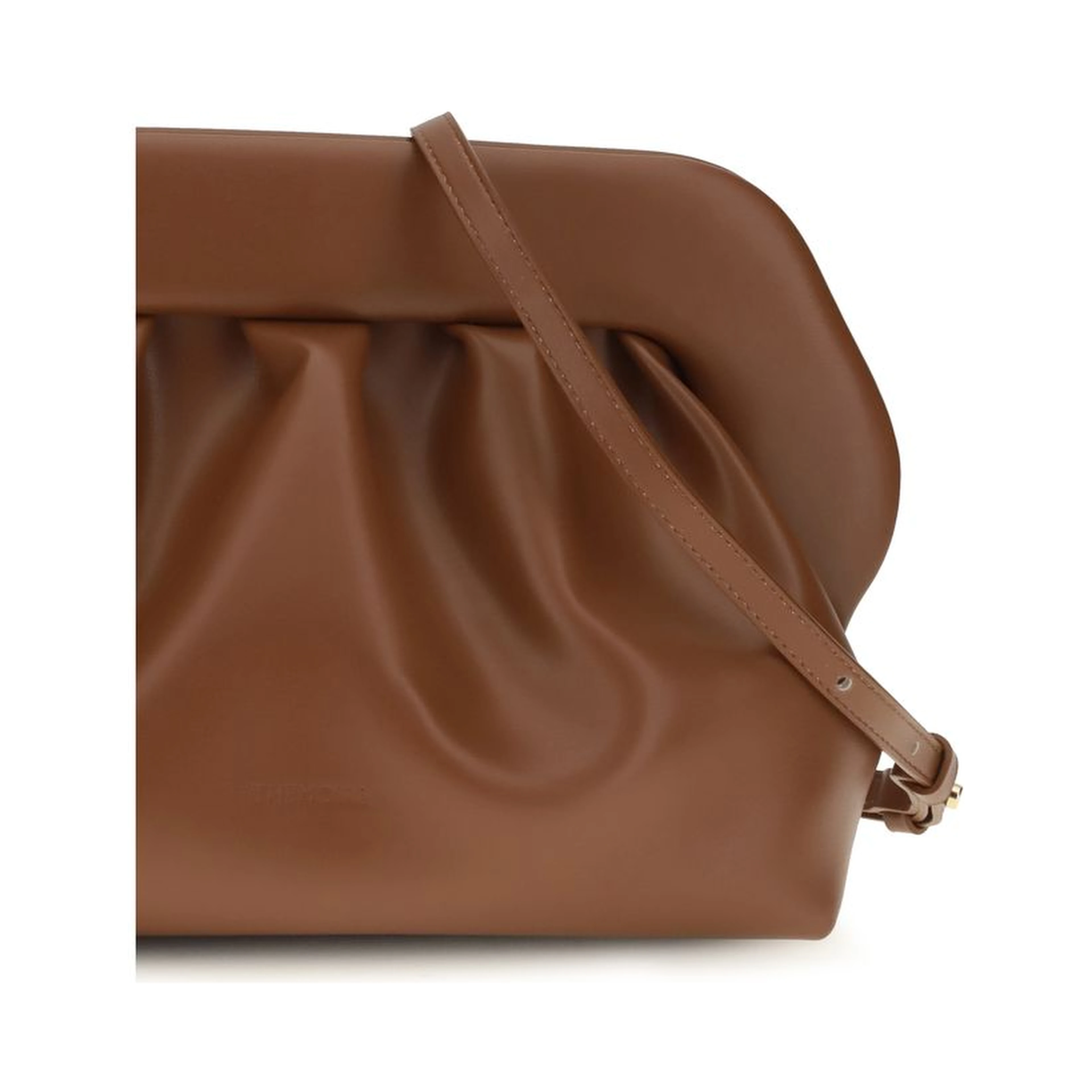 Brown Vegan Leather Clutch Bag