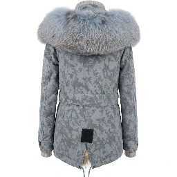 Light Blue Cotton Women's Jacket