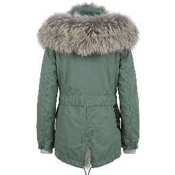 Green Cotton Women's Jacket