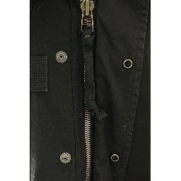 Black Cotton Women Jacket